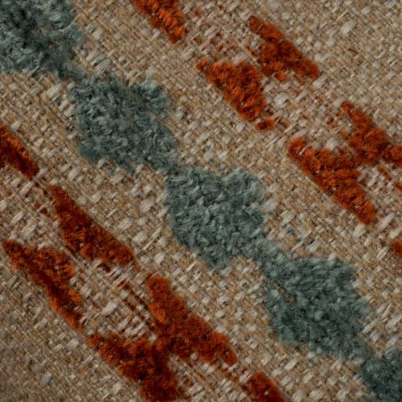 Loneta Étnica Terracota & Azul Agua