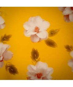 magnolia fondo amarillo
