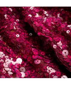 Tela de Lentejuelas "Glamour Burdeos"