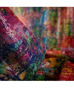 Tela de Lentejuelas Multicolor