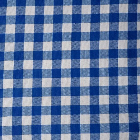 Vichy blanco y azul