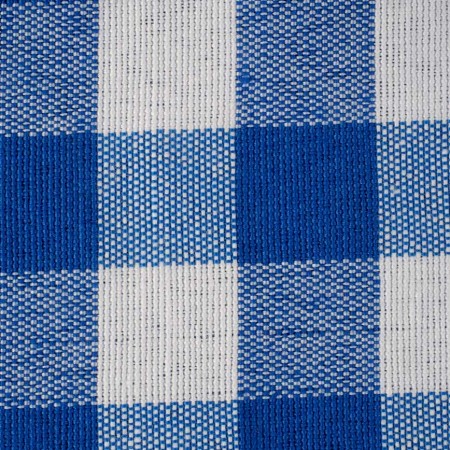 Vichy blanco y azul