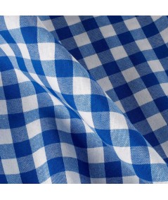 Vichy blanco y azul