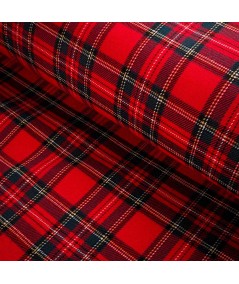 Tela de cuadros escoceses rojos – Tejido clásico por metros