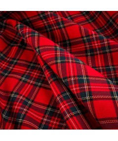 Tela de cuadros escoceses rojos – Tejido clásico por metros