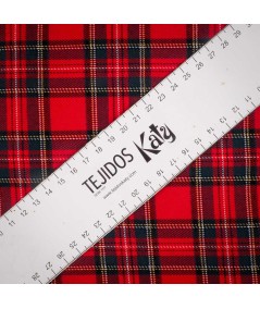 Tela de cuadros escoceses rojos – Tejido clásico por metros