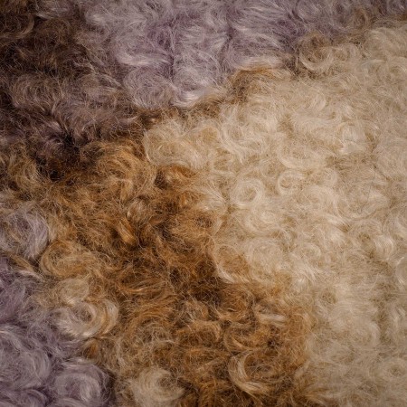Baguilla Rizada Beige y Lavanda