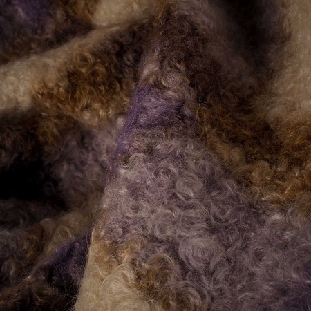 Baguilla Rizada Beige y Lavanda