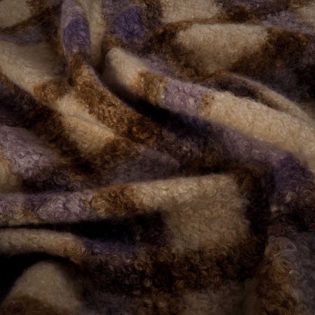 Baguilla Rizada Beige y Lavanda