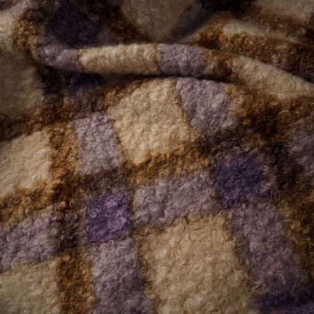 Baguilla Rizada Beige y Lavanda