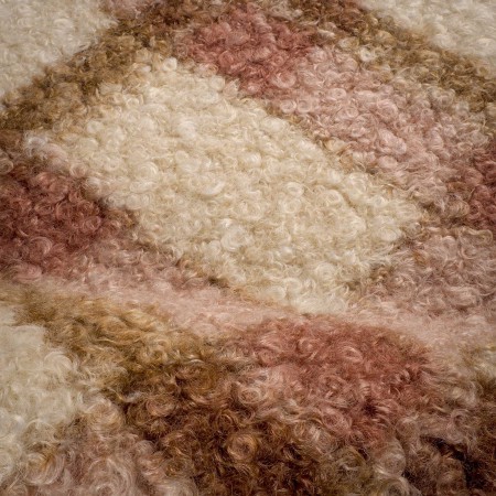 Baguilla Rizada Beige y Rosa
