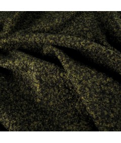 Baguilla Verde Rizada – Tela con Textura para Abrigos y Moda de Invierno