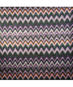 Tejido de Punto Zigzag Multicolor