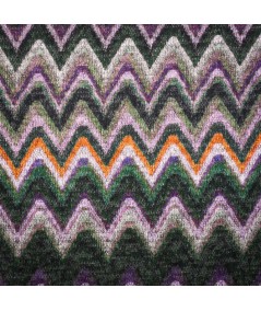 Tejido de Punto Zigzag Multicolor