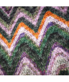 Tejido de Punto Zigzag Multicolor