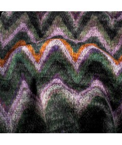 Tejido de Punto Zigzag Multicolor