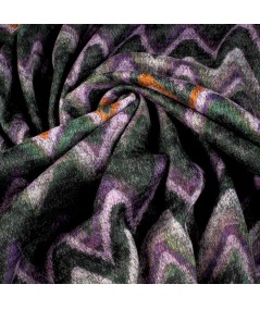 Tejido de Punto Zigzag Multicolor