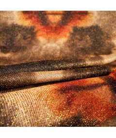 Tejido de Punto con Lurex Dorado – Brillo y Elegancia