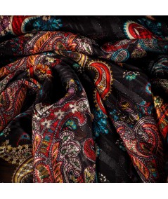 Gasa Estampada Con Diseño Cachemir