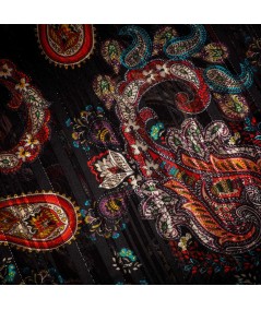 Gasa Estampada Con Diseño Cachemir