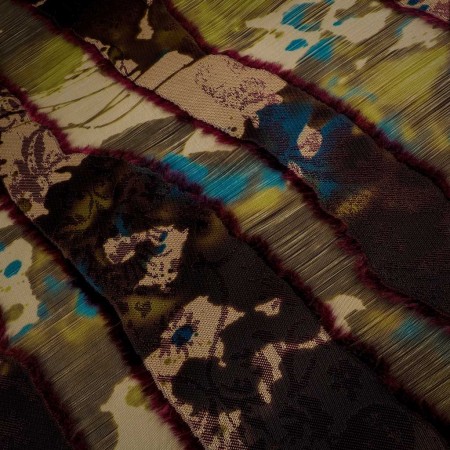 Fantasía De jacquard y Fil Coupé En Verdes