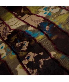 Fantasía De jacquard y Fil Coupé En Verdes
