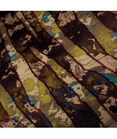 Fantasía De jacquard y Fil Coupé En Verdes