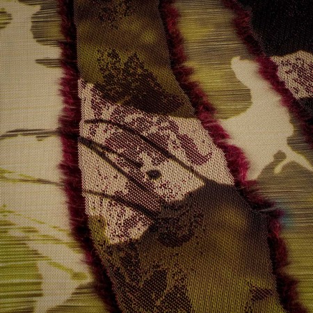 Fantasía De jacquard y Fil Coupé En Verdes