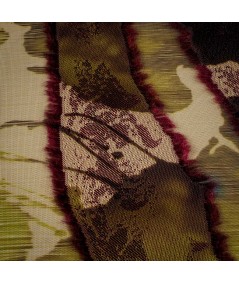 Fantasía De jacquard y Fil Coupé En Verdes