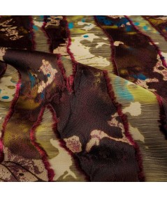 Fantasía De jacquard y Fil Coupé En Verdes