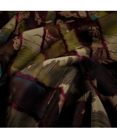 Fantasía De jacquard y Fil Coupé En Verdes