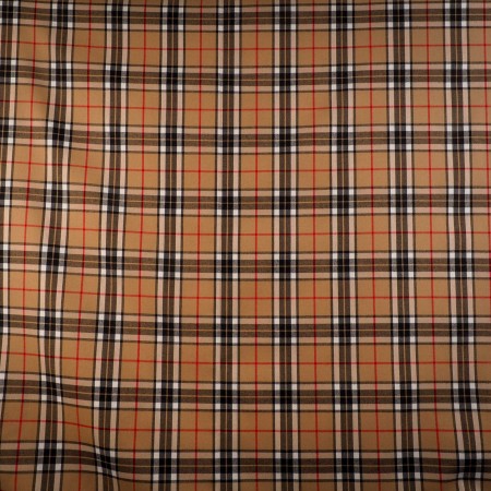 Cuadro Sastrero Clásico Beige, Negro y Rojo
