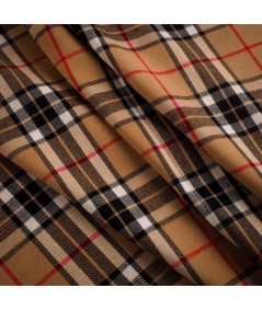 Cuadro Sastrero Clásico Beige, Negro y Rojo