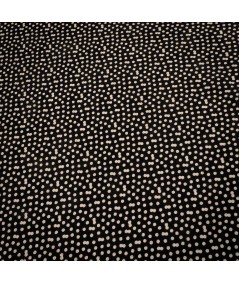 Crepé Estampado de Topos Blanco y Negro
