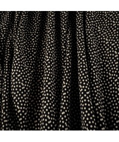 Crepé Estampado de Topos Blanco y Negro