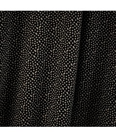 Crepé Estampado de Topos Blanco y Negro