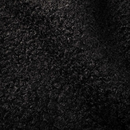 Baguilla Negra Rizada – Tela con Textura para Abrigos y Moda de Invierno
