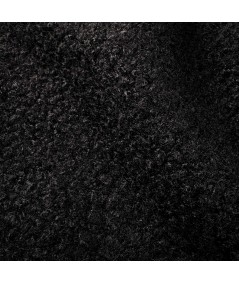 Baguilla Negra Rizada – Tela con Textura para Abrigos y Moda de Invierno