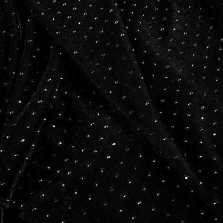 Terciopelo Negro con Pedrería