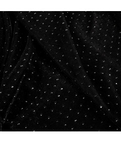 Terciopelo Negro con Pedrería