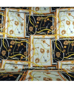 Satén estampado estilo "Versace"
