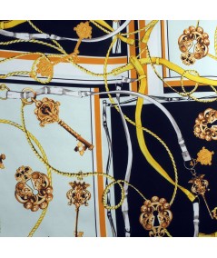 Satén estampado estilo "Versace"