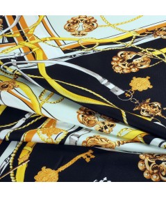 Satén estampado estilo "Versace"