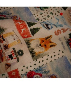 Popelín navideño santa