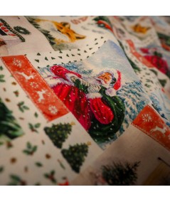 Popelín navideño santa