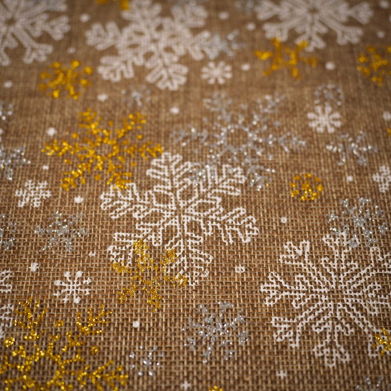 Tejido de Arpillera Navideño