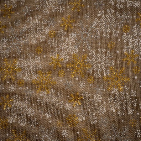 Tejido de Arpillera Navideño