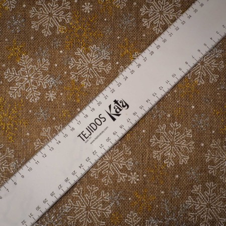 Tejido de Arpillera Navideño