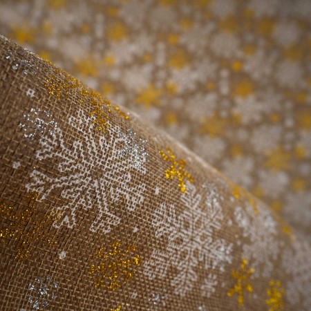 Tejido de Arpillera Navideño