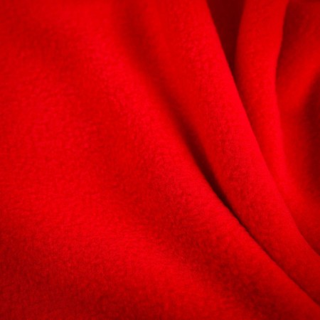 Tejido polar rojo